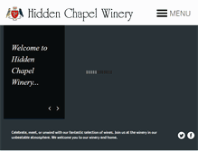 Tablet Screenshot of hiddenchapelwinery.com